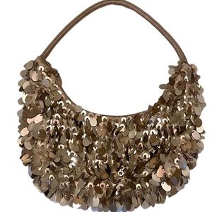 Small Bronze Sequin Handbag